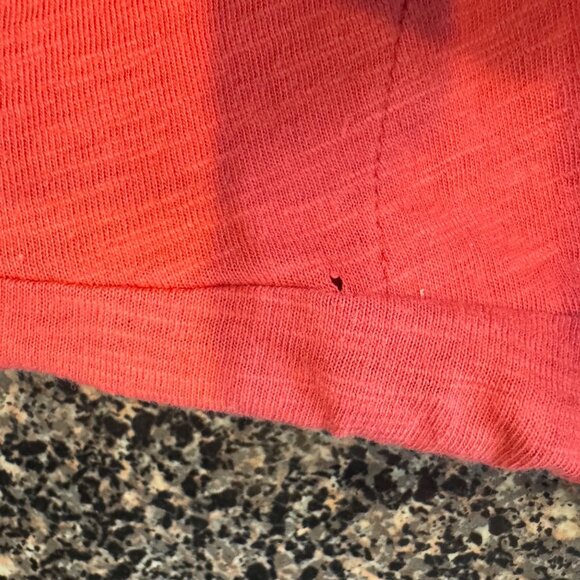 Soft Surroundings Top L Coral Button Front Tunic Asymmetrical Hem - Picture 8 of 8